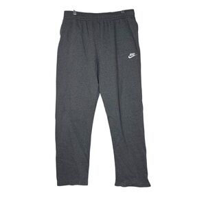 Nike Charcoal Grey Men’s Sweatpants White Swoosh Size Large Super Soft